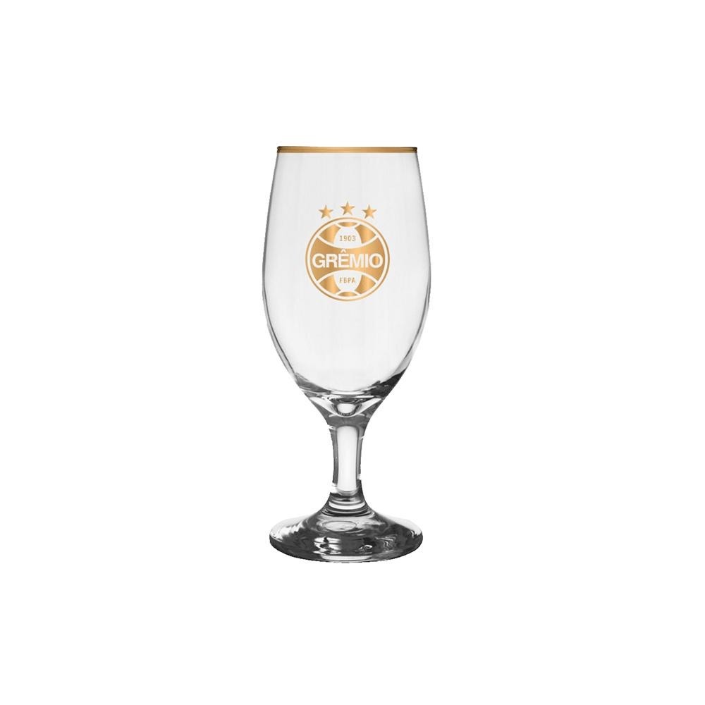 Taça Windsor Brasfoot Grêmio Série Ouro 330ml, Vidro - 1552 - Home & Living