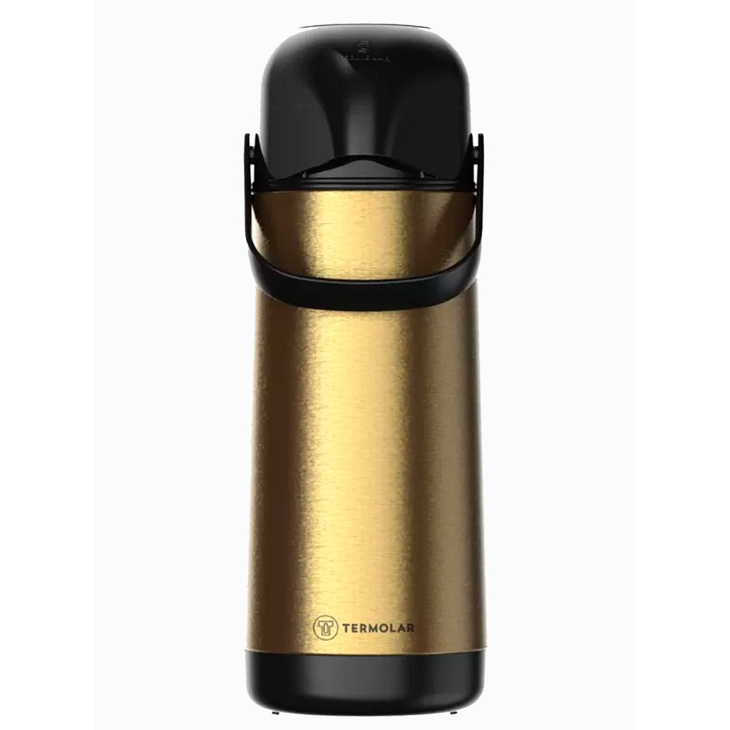 Garrafa Térmica Inox Gold Café Chá Agua Quente E Fria