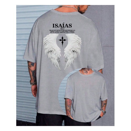 Camiseta Básica Profeta Isaias Versículo 40:31 Asas Religiosa Bíblia, lançamento religioso