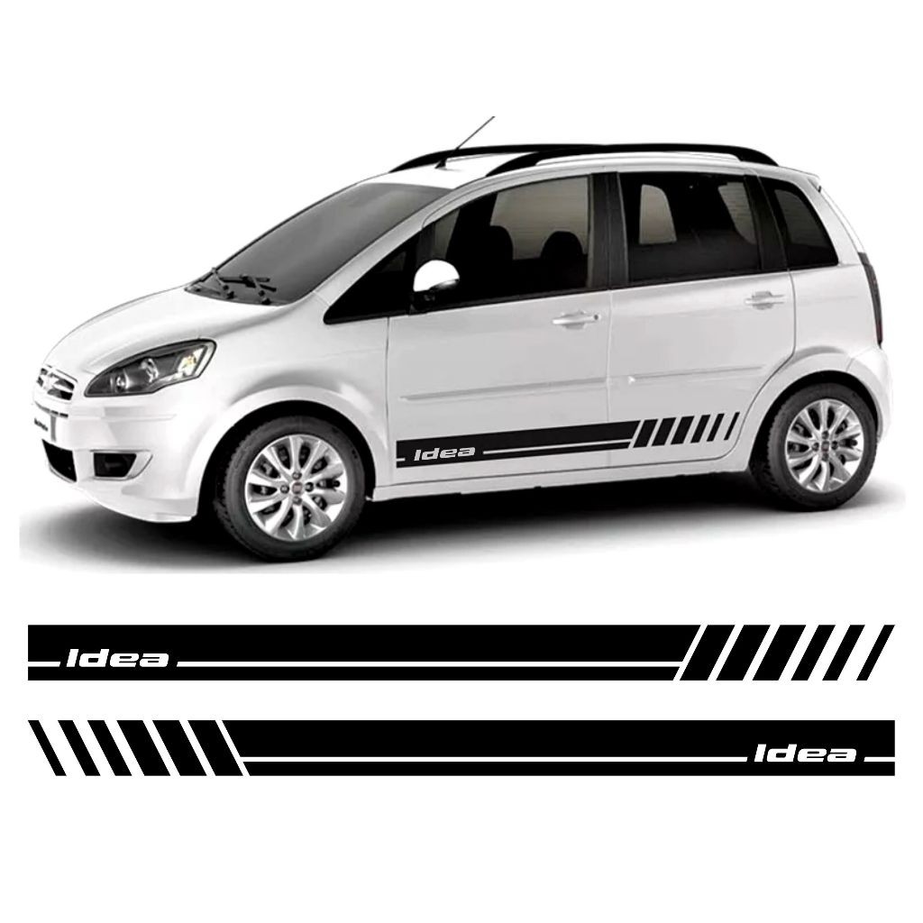 Adesivos Faixa Lateral Fiat Idea Sport Tuning Personalizado Ft20