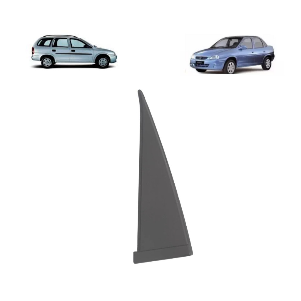 Moldura Acabamento LE Interna Porta Traseira Corsa Classic 2002 A 2016 Corsa Wagon 1999 A 2003 Preto