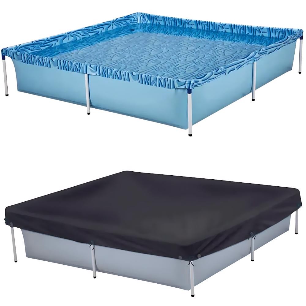 Piscina com Armação 1.500L 42x189x189CM e Capa para Piscina 1500L MOR · foto 2