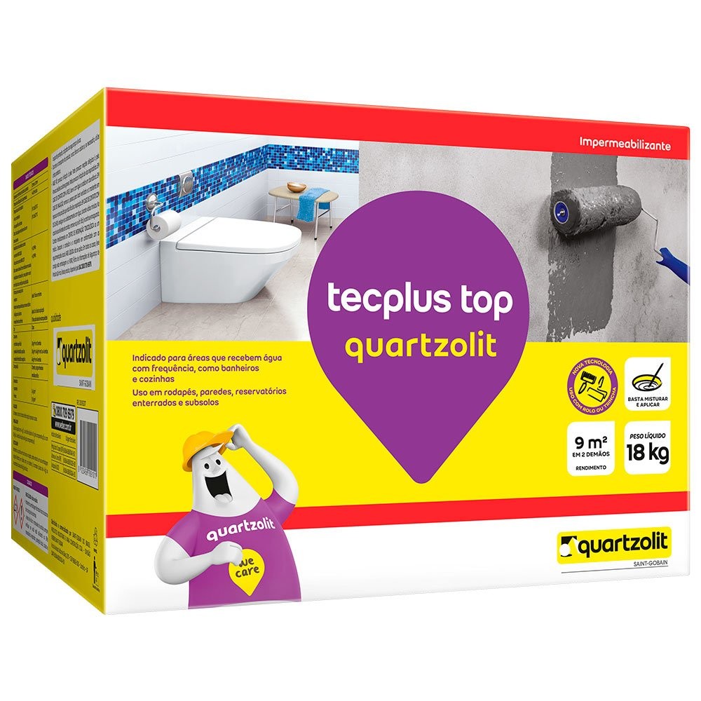 Impermeabilizante Tecplus Top Caixa 18kg Quartzolit