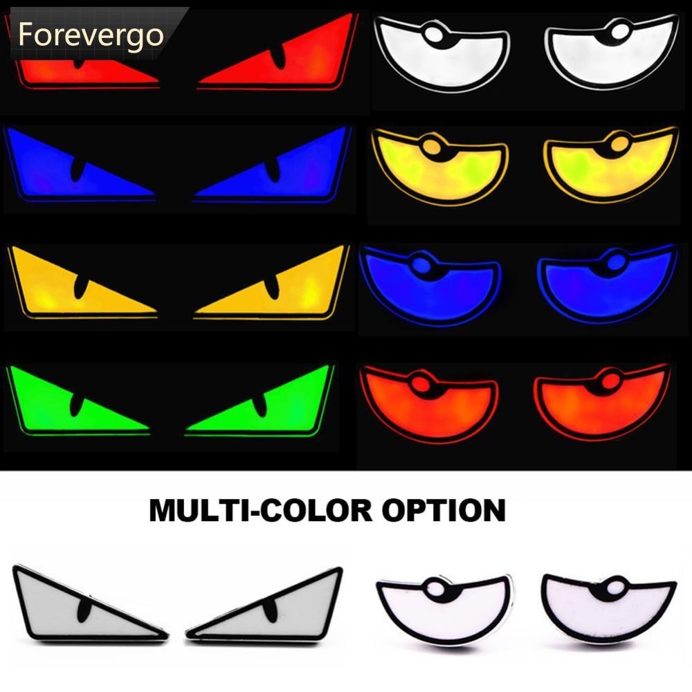 FOREVERGO 2 Pçs Motocicleta LED Diabo-Olhos Luzes Demônio Farol Mini Lente Do Projetor Lâmpada De Sinal Volta Decoração em Oferta na Shopee