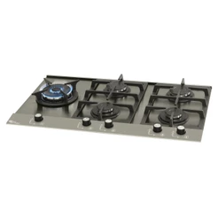 Cooktop 5 Bocas Fischer Platinium Prime a Gás com Mesa de Aço Escovado e Tripla Chama Bivolt