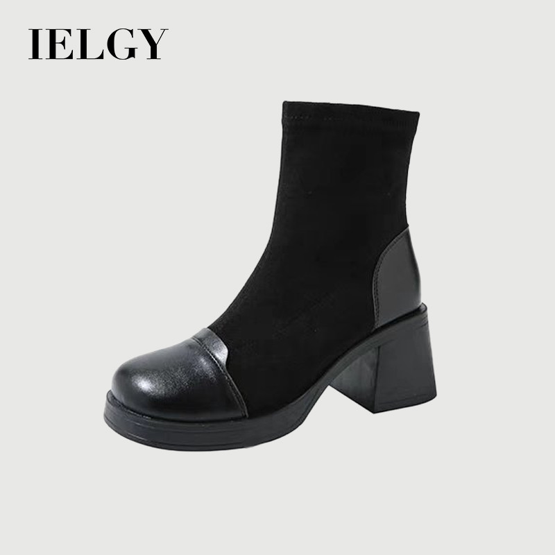 As Mulheres IELGY Combinam Com Todas Botas skinny De Calcanhar retro Volumoso em Oferta na Shopee