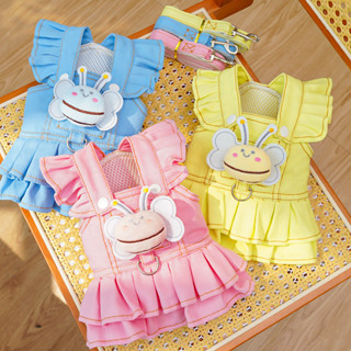 Vestido De Verão Para Cachorro Fofo Jeans Desenhável Animais De Estimação Gato em Oferta na Shopee