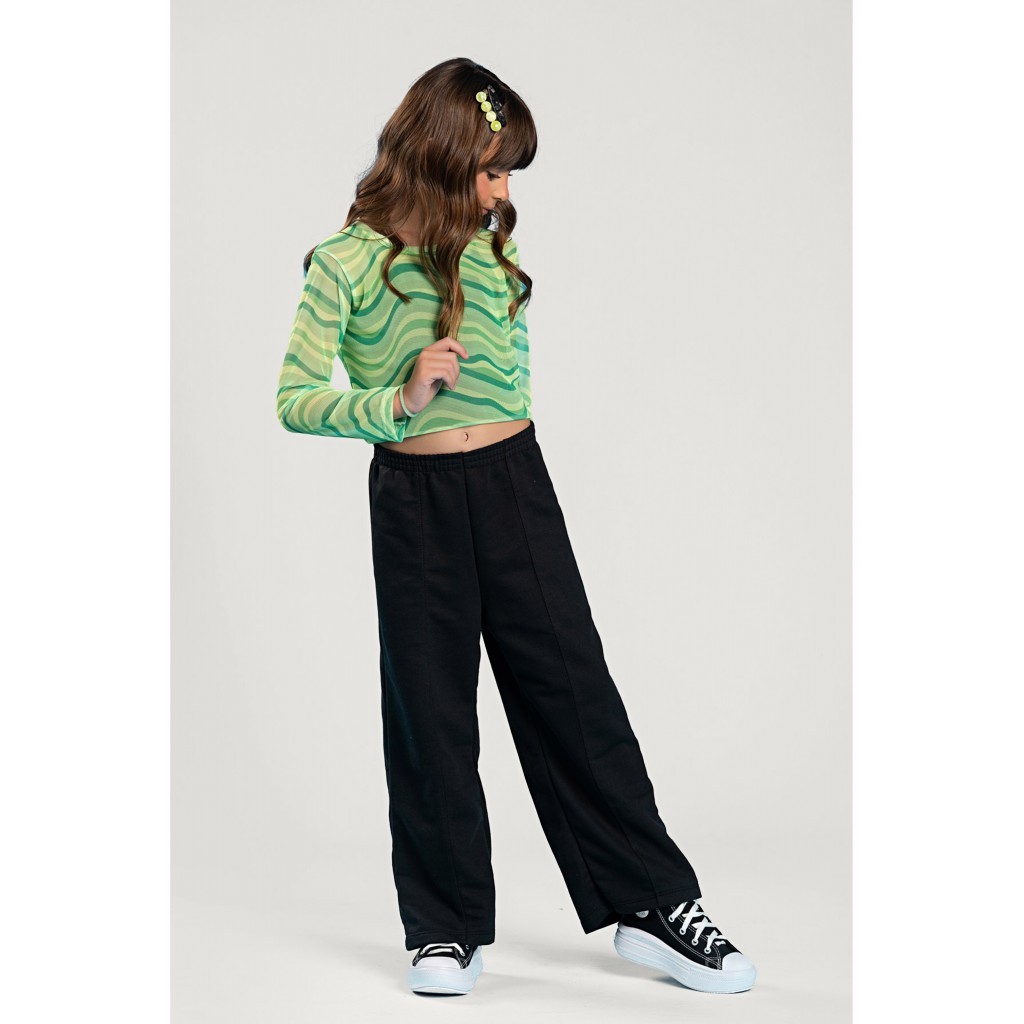 Conjunto Feminino Infantil Telinha Ondas - Baby & Kids Fashion