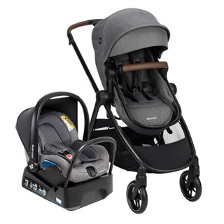 CARRINHO DE BEBE EUROPEU PREMIUM TS ANNA³ TRIO MC SELECT GREY COM BEBÊ CONTORTO E BASE VEI...
