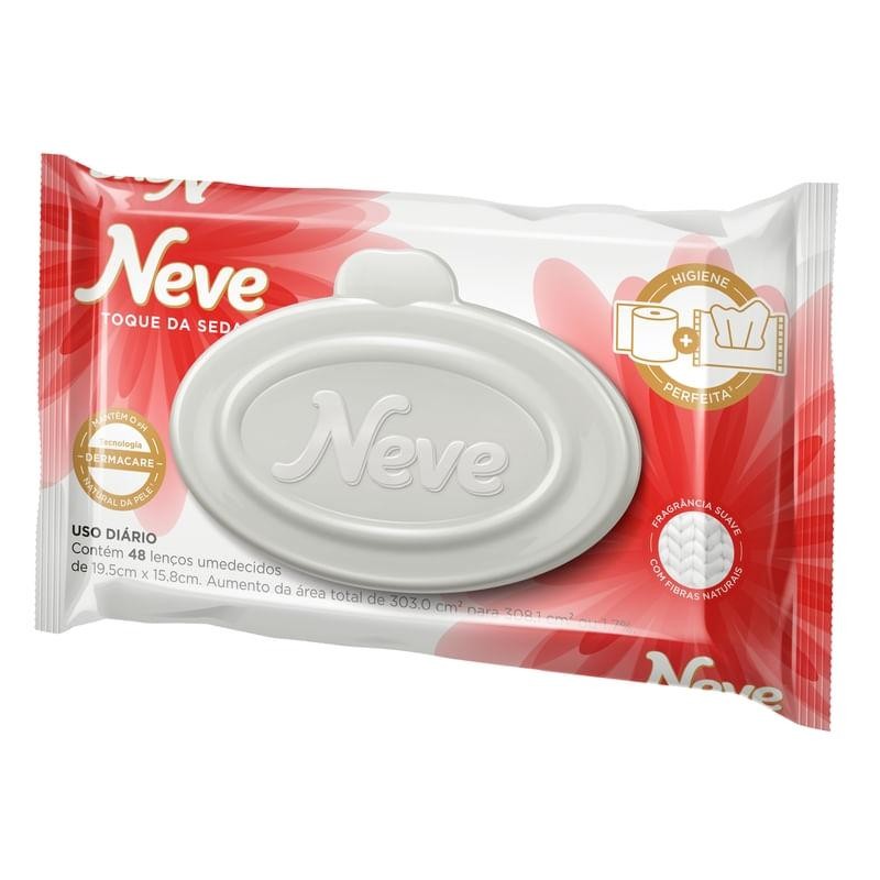 Lenços Umedecidos Neve Toque da Seda 48 Unidades em Oferta na Shopee