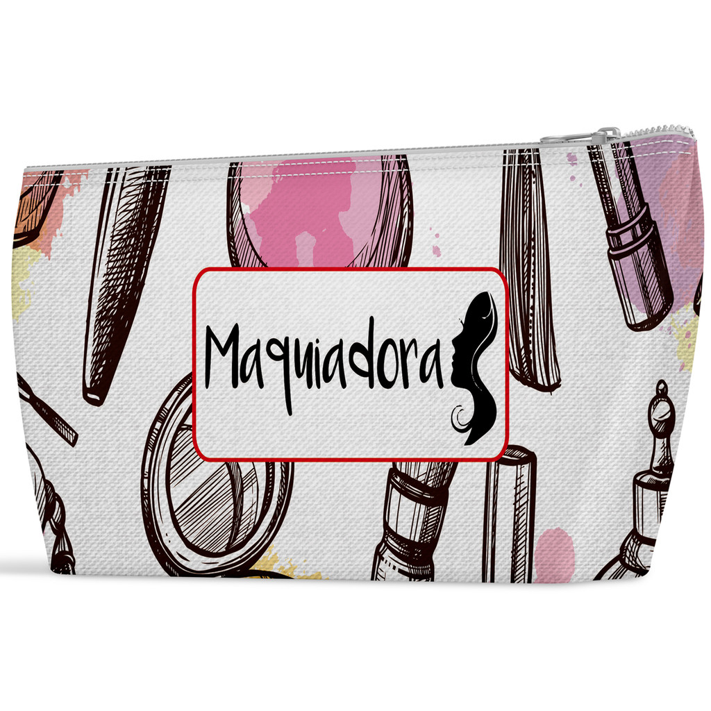 Necessaire maquiadora organizadora maquiagem slim bolsinha