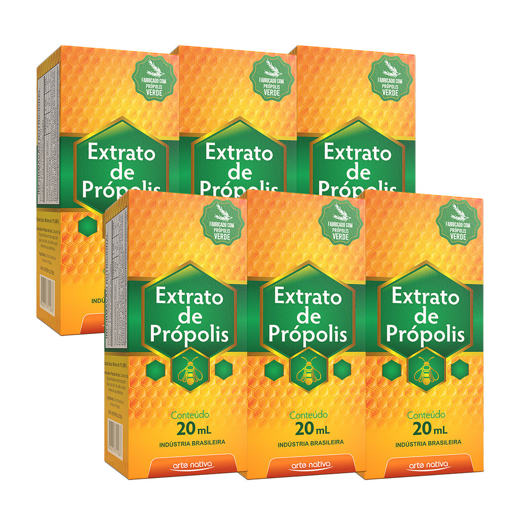 Kit 6 und Extrato de Própolis Arte Nativa 20 ml em Oferta na Shopee