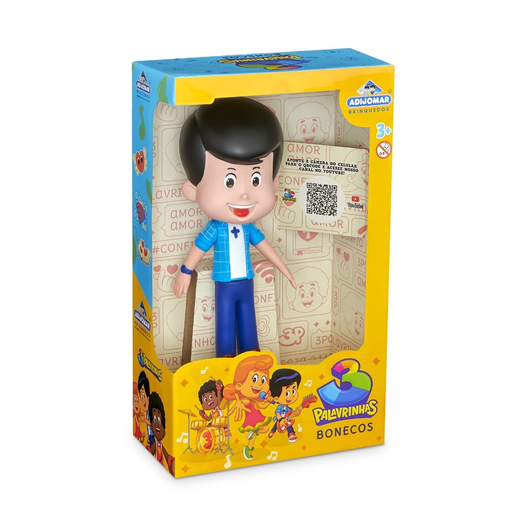 Boneco Vinil Atóxico Miguel 3 Palavrinhas – Brinquedo Infantil Gospel | Presente Criança Menino 95 caracteres