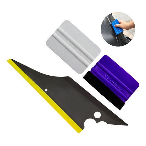 3 Espatula Silicone Revestida Batman Envelopamento Insulfilm