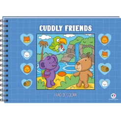 Livro Comfy & cozy books Cuddly Friends - Livrão de Colorir