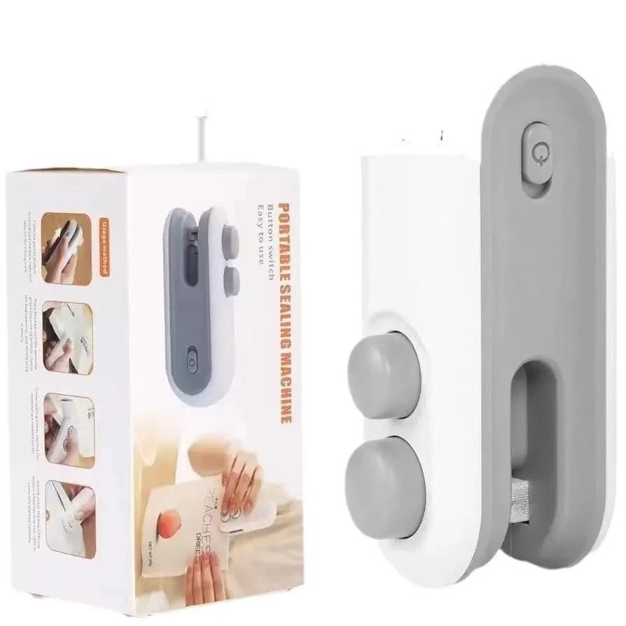 Seladora Portátil de Alimentos-Mini Lacrador de Sacos Plásticos,Embalagens e Petiscos- Fácil de Usar