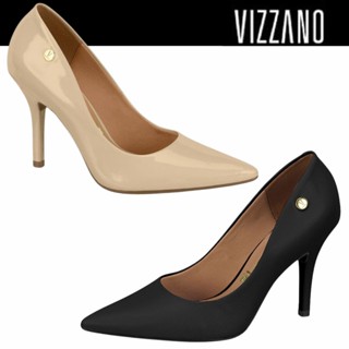 Sapato Scarpin Feminino Vizzano Salto Alto Bico Fino Social Conforto em Oferta na Shopee