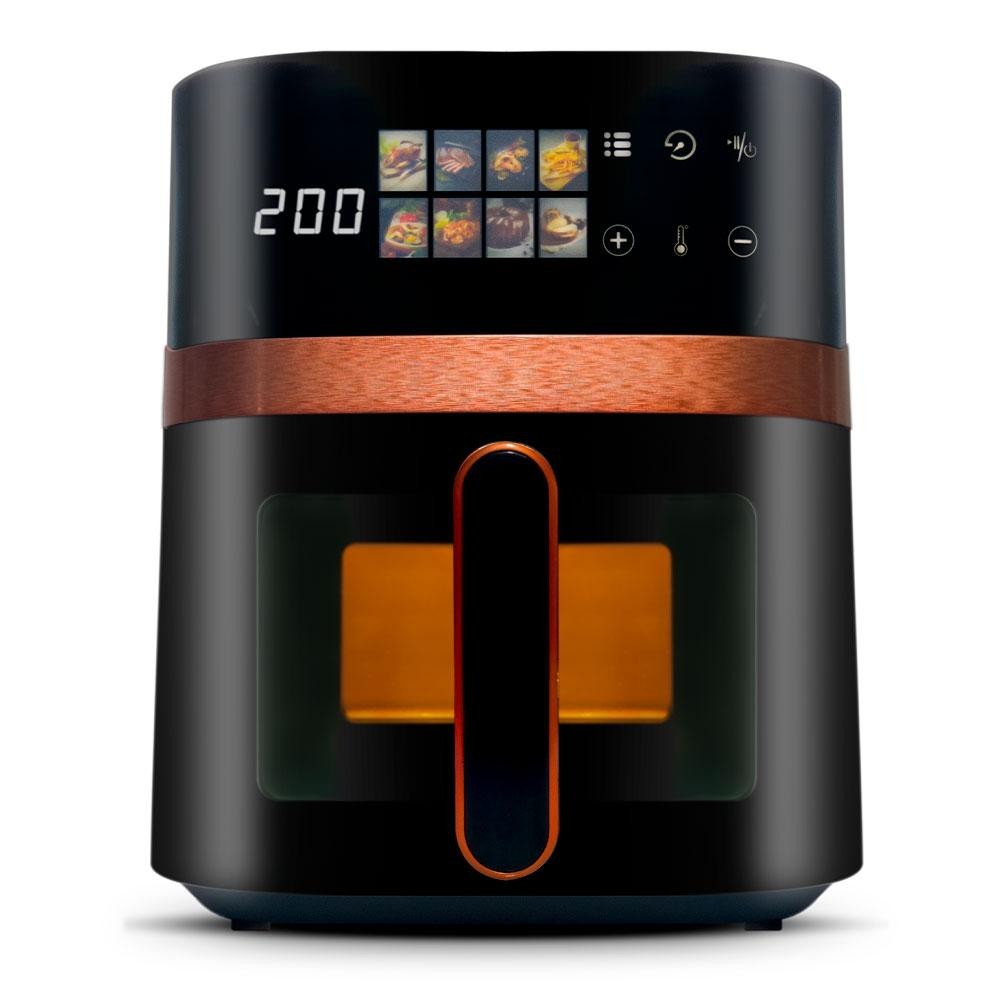 Air Fryer Fritadeira Elétrica Digital Extream 5,5L Preto e Cobre — imagem 2 de 2