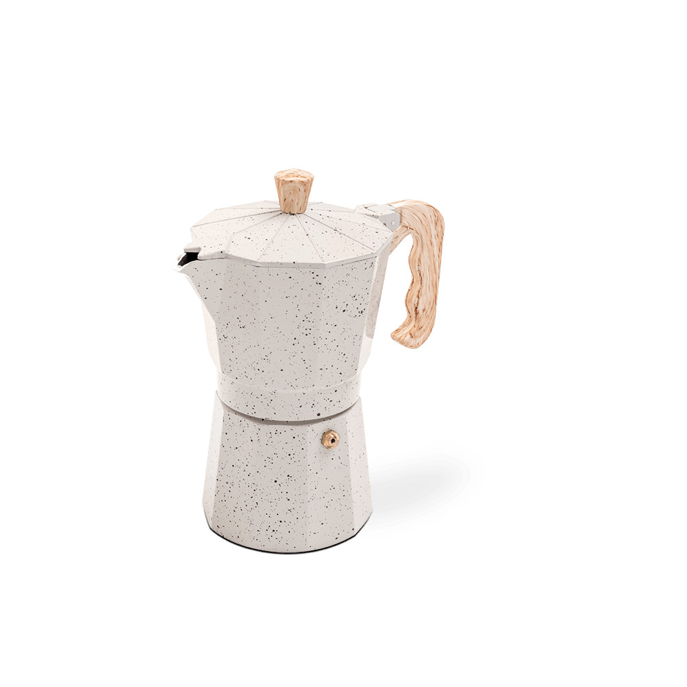 Cafeteira Italiana Brinox Verona 6 Xícaras 300 ml Vanilla - Home & Living