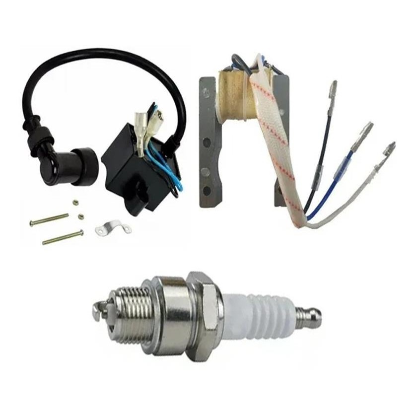 Kit Cdi E Bobina + Vela Bicicleta Motorizada 80cc Moskito