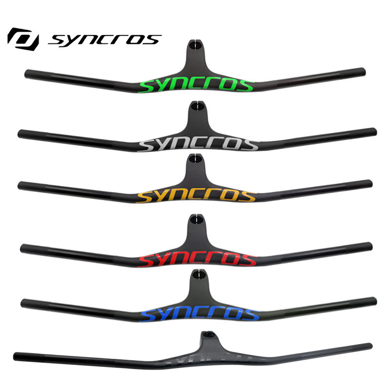 Syncros Bicicleta MTB Integrada De Carbono Para Cockpit Handlebar -17 ° Ângulo Com 70/80/90/100mm Peças De Estrutura De