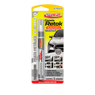 Caneta Pintura Retok Tira Riscos Retoque Permanente - Prata Metalico em Oferta na Shopee