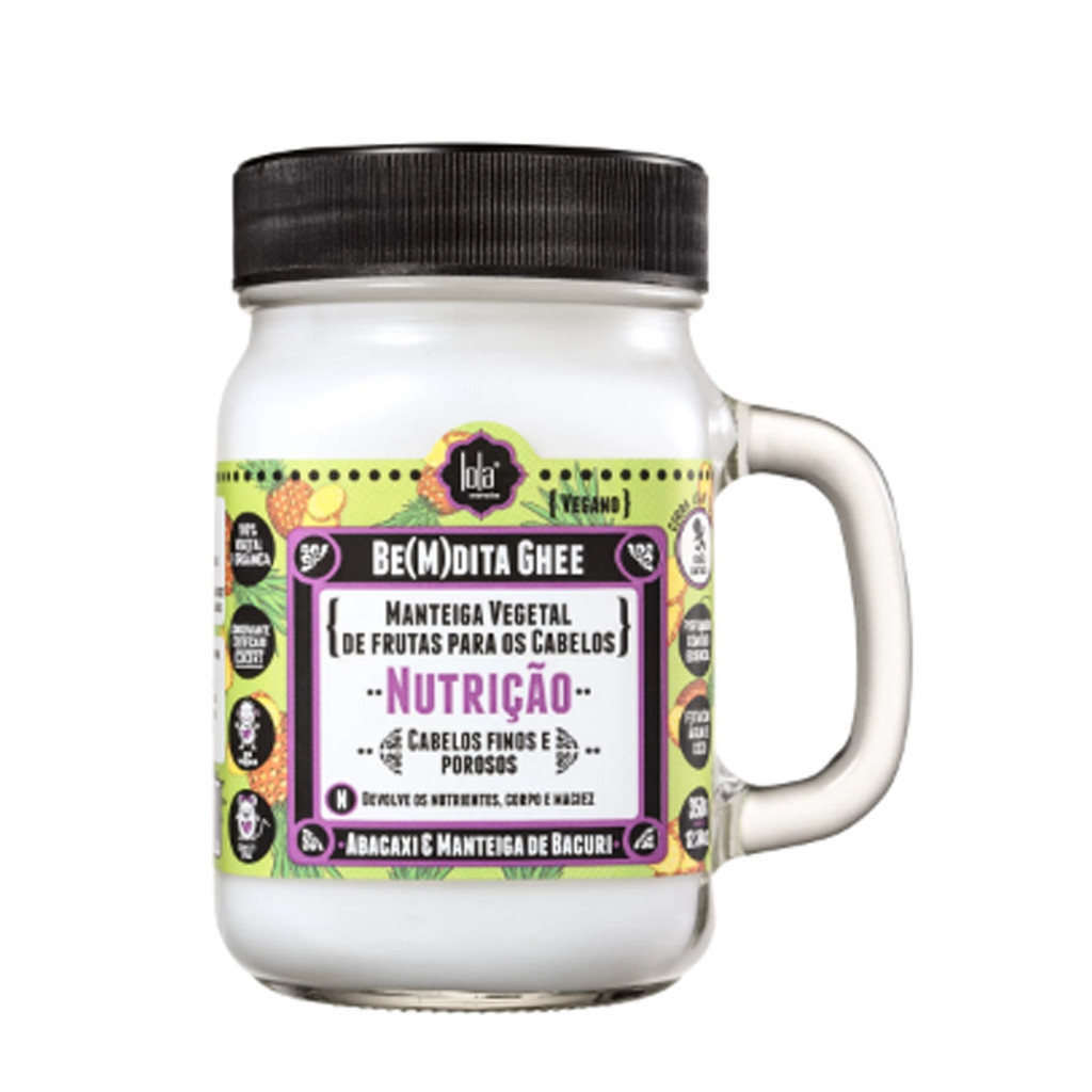 Mascara Capilar Nutrição Lola Cosmetics Bemdita Ghee 350g em Oferta na Shopee