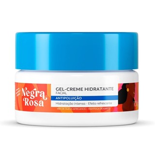 Gel Creme Hidratante Facial Negra Rosa Antipoluição Mix de Óleos Africanos e Manteiga de Karité 100g