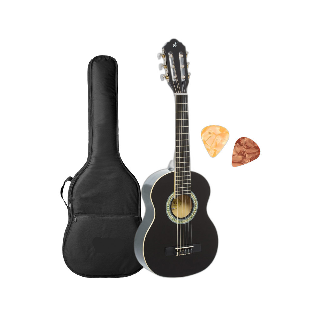 Violão Giannini Infantil 1/2 Nylon Start NR BK Preto + capa