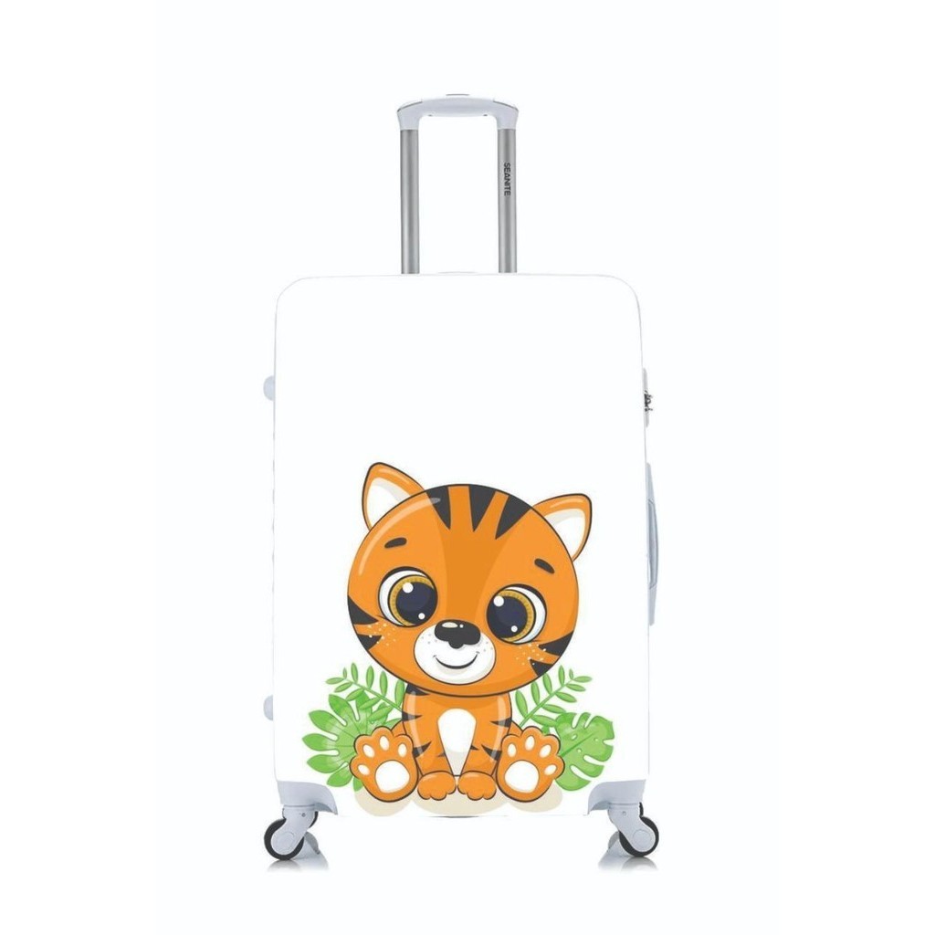 Capa Protetora Para Mala Viagem Personalizada Média Tigre