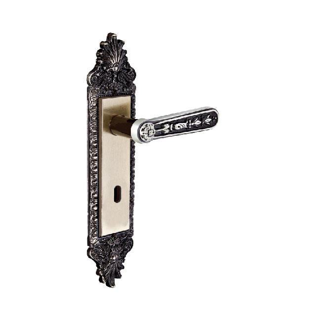 fechadura interna colonial alavanca 55mm latonado alianca em Oferta na Shopee