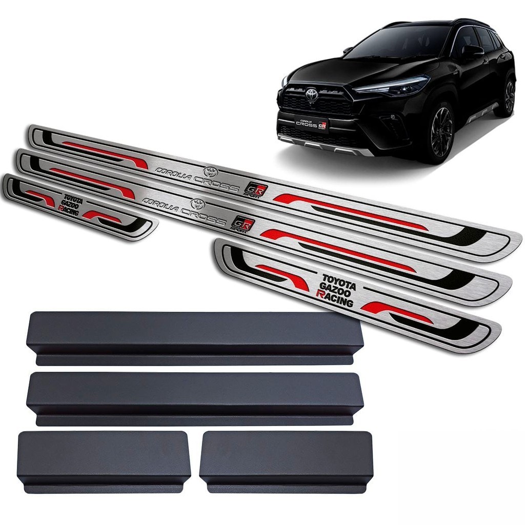 Soleira de Porta Corolla Cross Gr Sport 2022/.. - Aço Inox em Oferta na Shopee