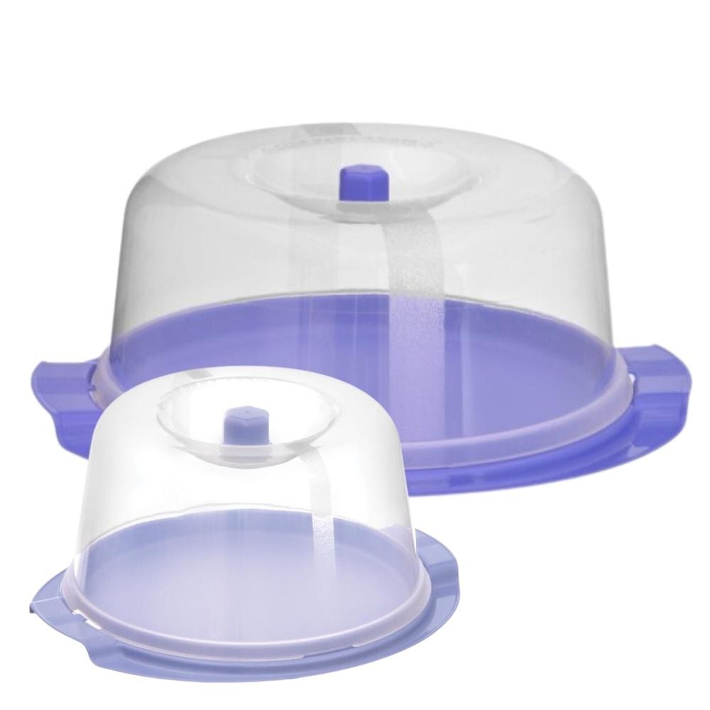 Kit Boleira + Queijeira café da tarde conjunto achadinhos boleira plástica