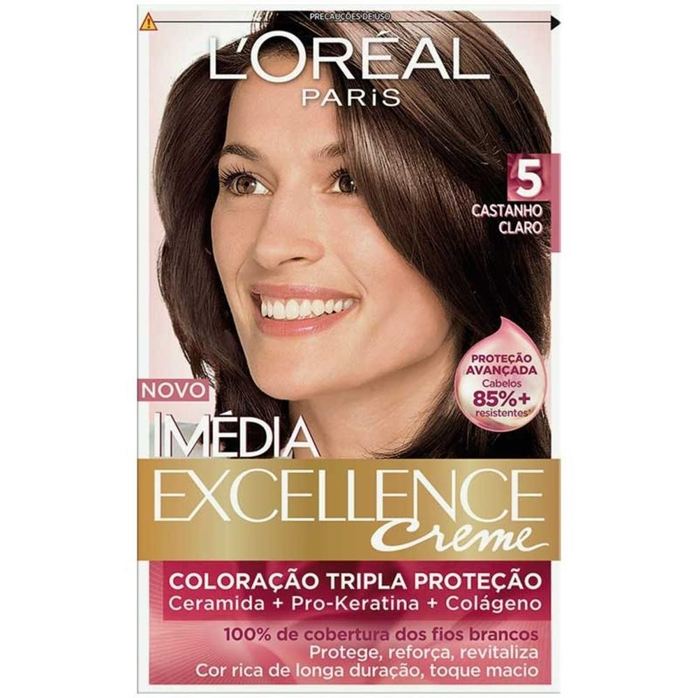 Tintura Imedia Excellence 5 Castanho Claro em Oferta na Shopee