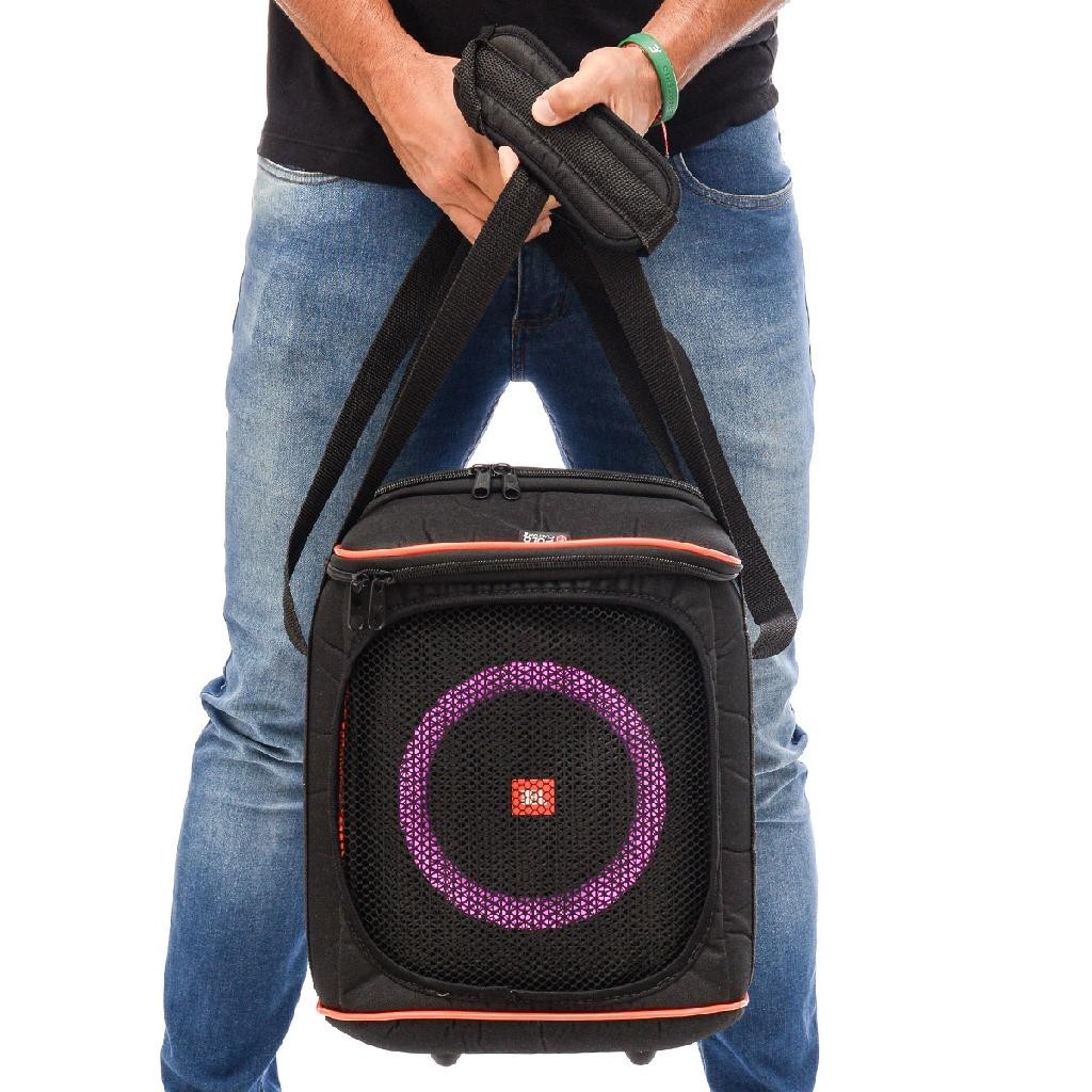 Case Bolsa Bag Protetora Compativel Com Jbl Partybox Encore Com Tela e Bolso Impermeavel Premium