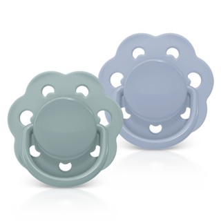 Kit 2 Chupetas Candy Bico Redondo em Silicone 6m+ Azul Lillo em Oferta na Shopee