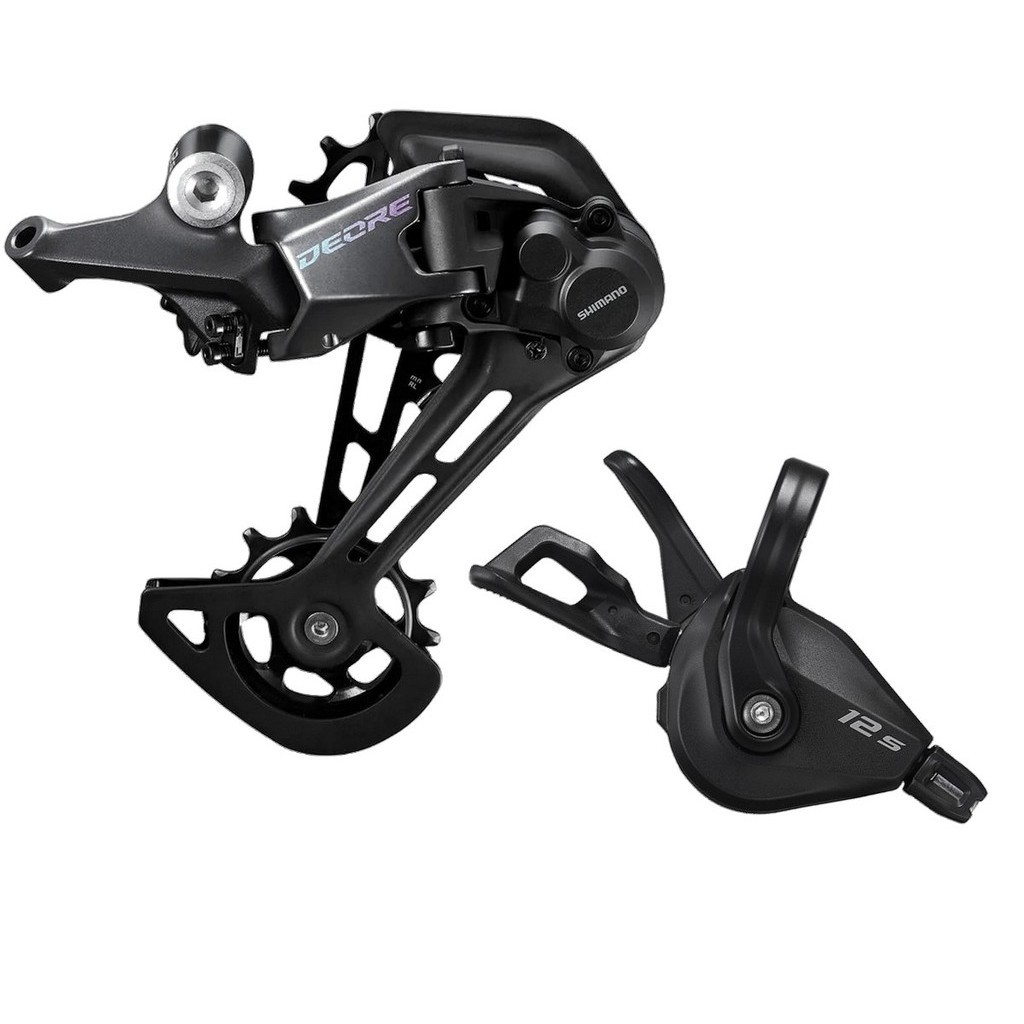 CÂMBIO TRASEIRO + ALAVANCA DEORE M6100 1X12V - RD-M6100 SGS ATÉ 51D + SL-M6100-R ABRAÇADEIRA - 12V em Oferta na Shopee