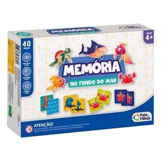 Jogo da Memória No Fundo do Mar 40 Peças Pais e Filhos - 7362-1 em Oferta na Shopee
