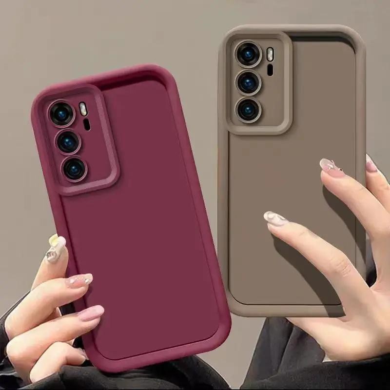 Capa De Silicone Protetora Para Câmera Samsung Galaxy S24 Ultra S23 FE S22 Plus S21 S20 A55 A35 A25 A15 A05 A54 A34 Traseira Macia TPU