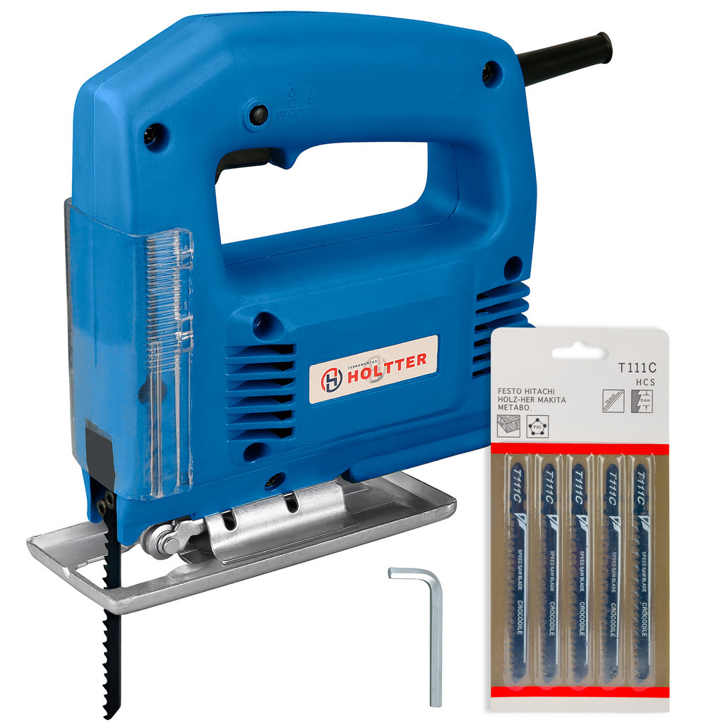 Serra Tico Tico 400w 3000rpm 110V 220V  Base Ajustável Com Lamina Corta Madeira Plastico Metal fino em Oferta na Shopee