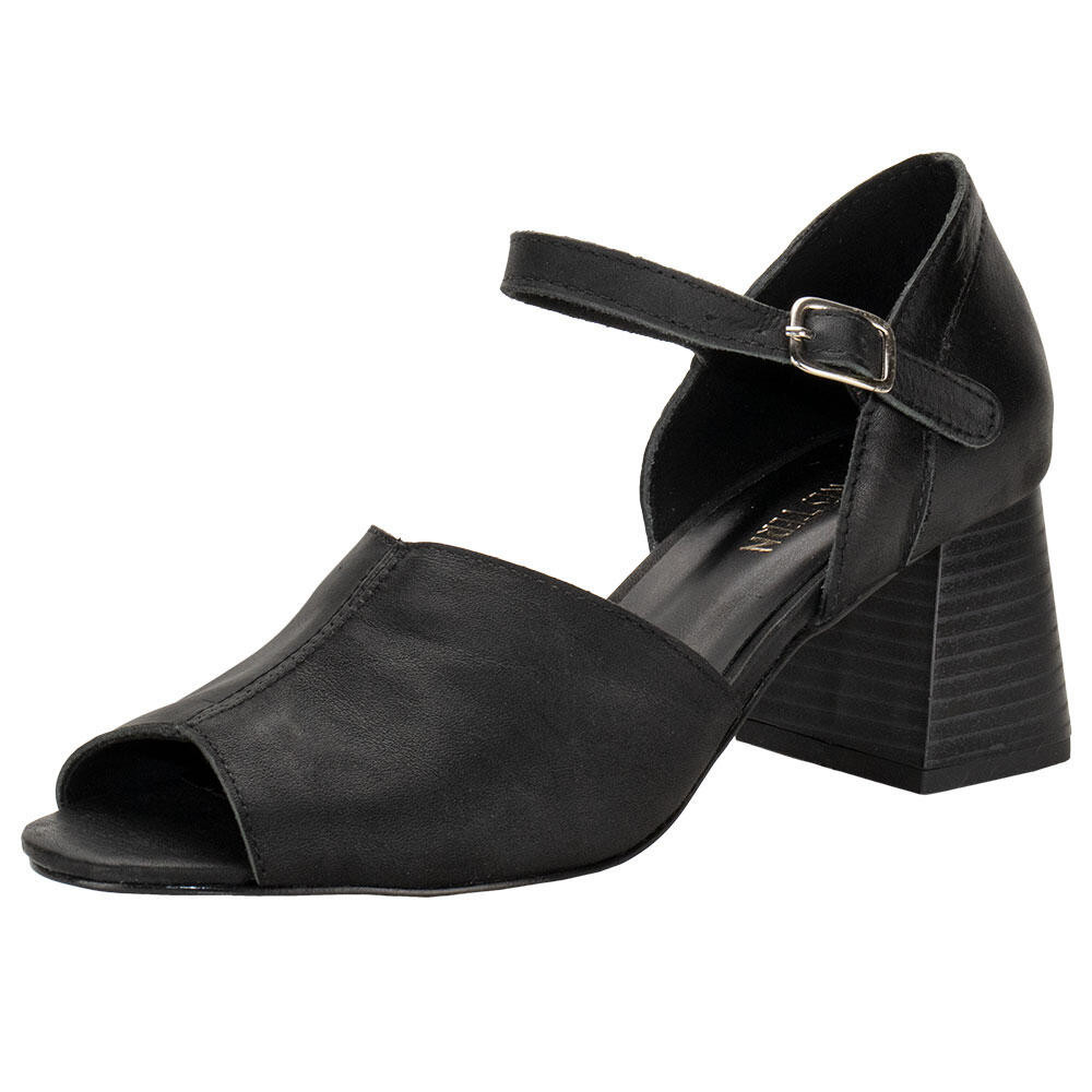 Sandália Feminina Salto Grosso Miss Western 14005 - Women Shoes