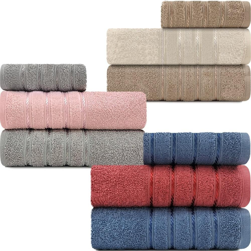 Jogo De Toalhas 3 peças Banho + Rosto 100% Algodão Barra Aveludada Monari Appel em Oferta na Shopee