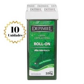 Kit c/ 10 Cera Depilatória Roll-On Alta Aderência 100g - Depimiel em Oferta na Shopee