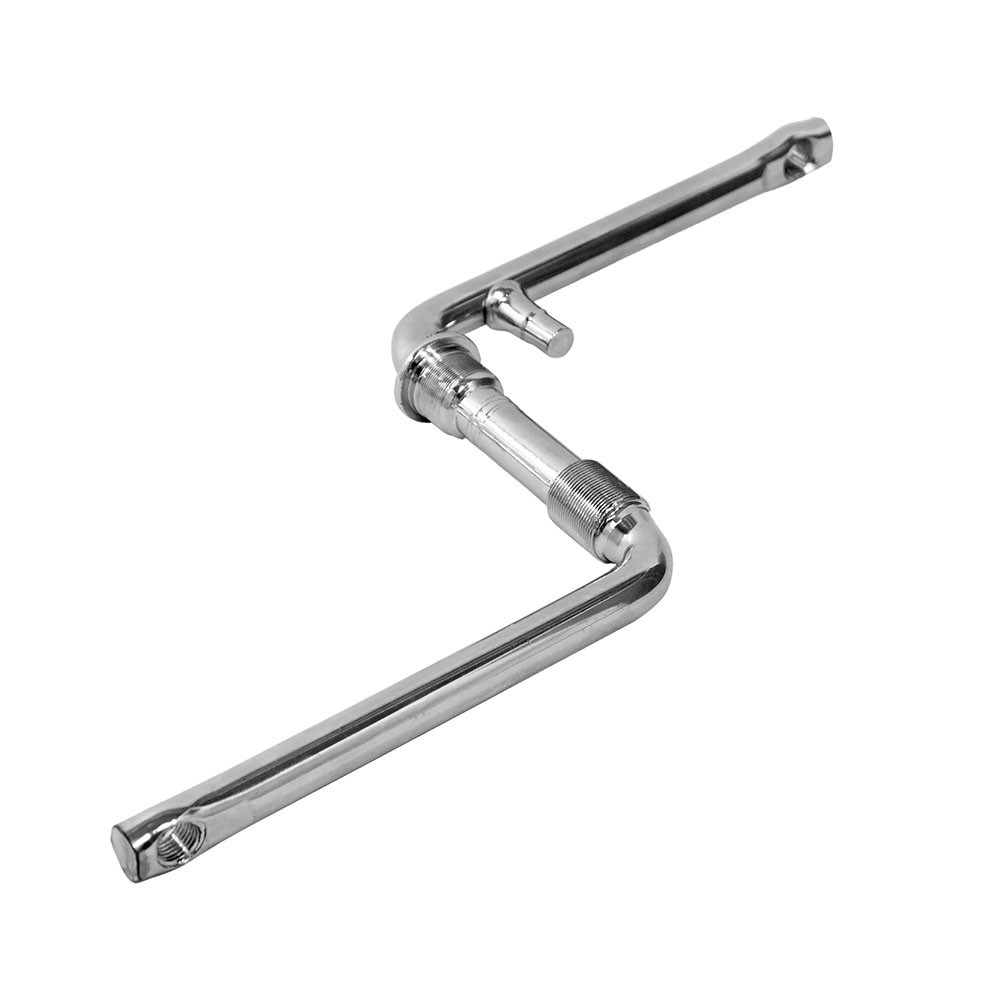 Pedivela Monobloco 165mm Cromado Aço Bike Aro 26 Paco