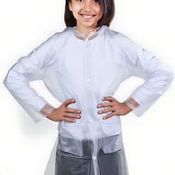 Capa de Chuva Transparente Infantil Com Bolso - Yamacapas