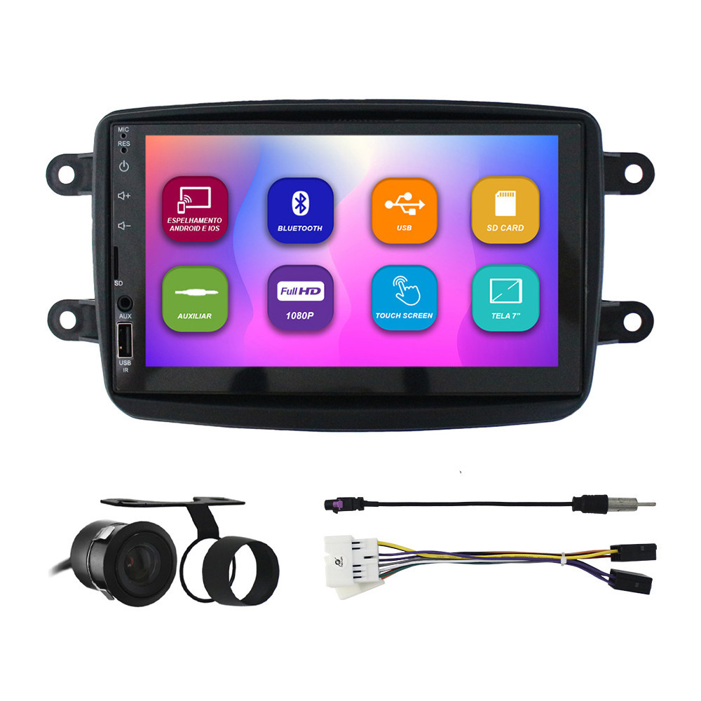 Kit Multimídia 7 Pol Duster Dynamique Logan Sandero Expression Privilege Pick Up Duster Oroch Captur Kwid Espelhamento em Oferta na Shopee
