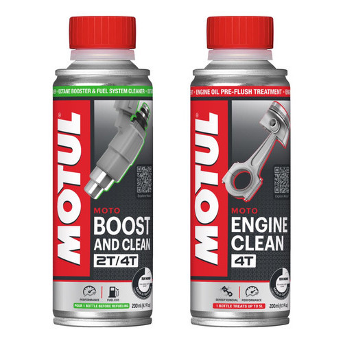 KIT ADITIVO MOTO MOTUL ENGINE CLEAN + BOOST AND CLEAN - Spare Parts and Accessories for Vehicles