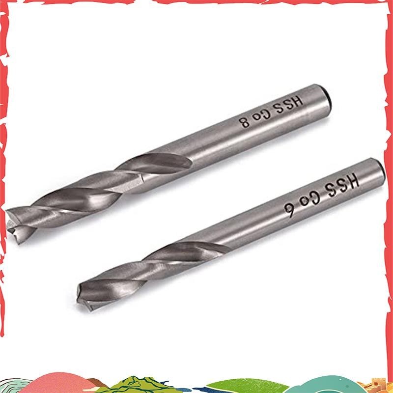 2Pcs Conjunto De Brocas De Solda À Vista HSS Cobalto Cortador Painéis Separados De Corte De Furo , 6mm 8mm ighaldjur1