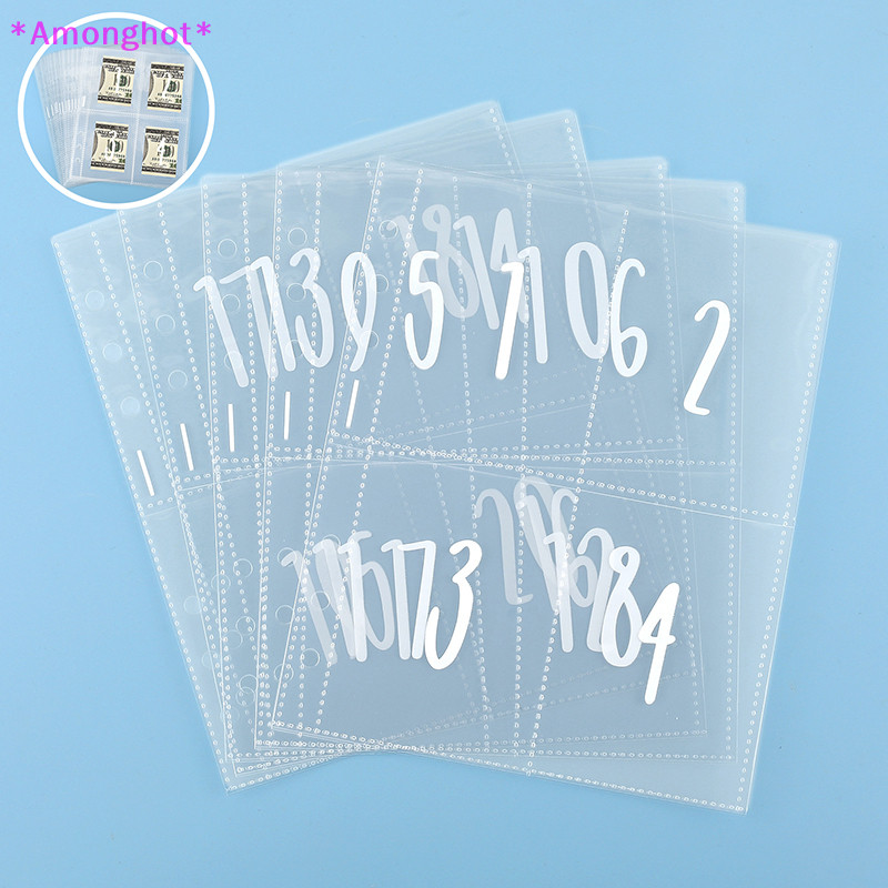 25 Folhas De 100 Envelopes Poupe Dinheiro Desafio De Pré-Marcado 1-100 Saco Recheio A5 Anel Adesivo De Inserção — imagem 2 de 2