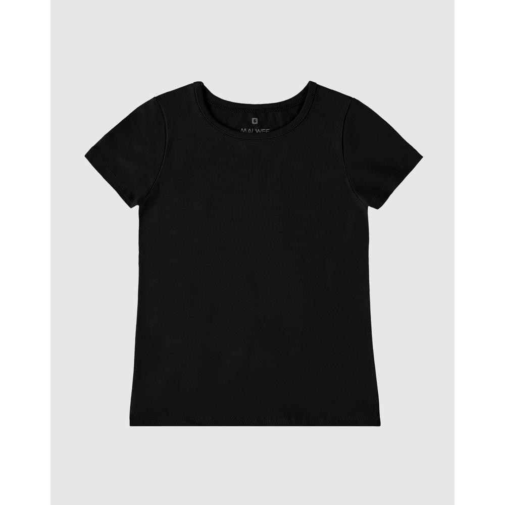 Blusa Infantil Menina Decote Redondo Em Algodão Malwee Kids - Baby & Kids Fashion